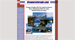 Desktop Screenshot of dreamrvsforsale.com